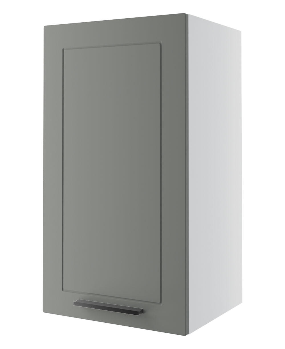 KÜCHENHÄNGESCHRANK Kvantum W2/40 Dust Grey Matt / Weiß Matt 40 / 32,5 / 72cm - Weiß/Grau, Holz/Holzwerkstoff (40/72/32.5cm) - Feldmann-Wohnen