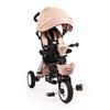DREIRAD Flexy Lux 3 in 1 beige Tricycle klappbar, Gummireifen, drehbarer Sitz - Beige, Metall (75/52/110cm)