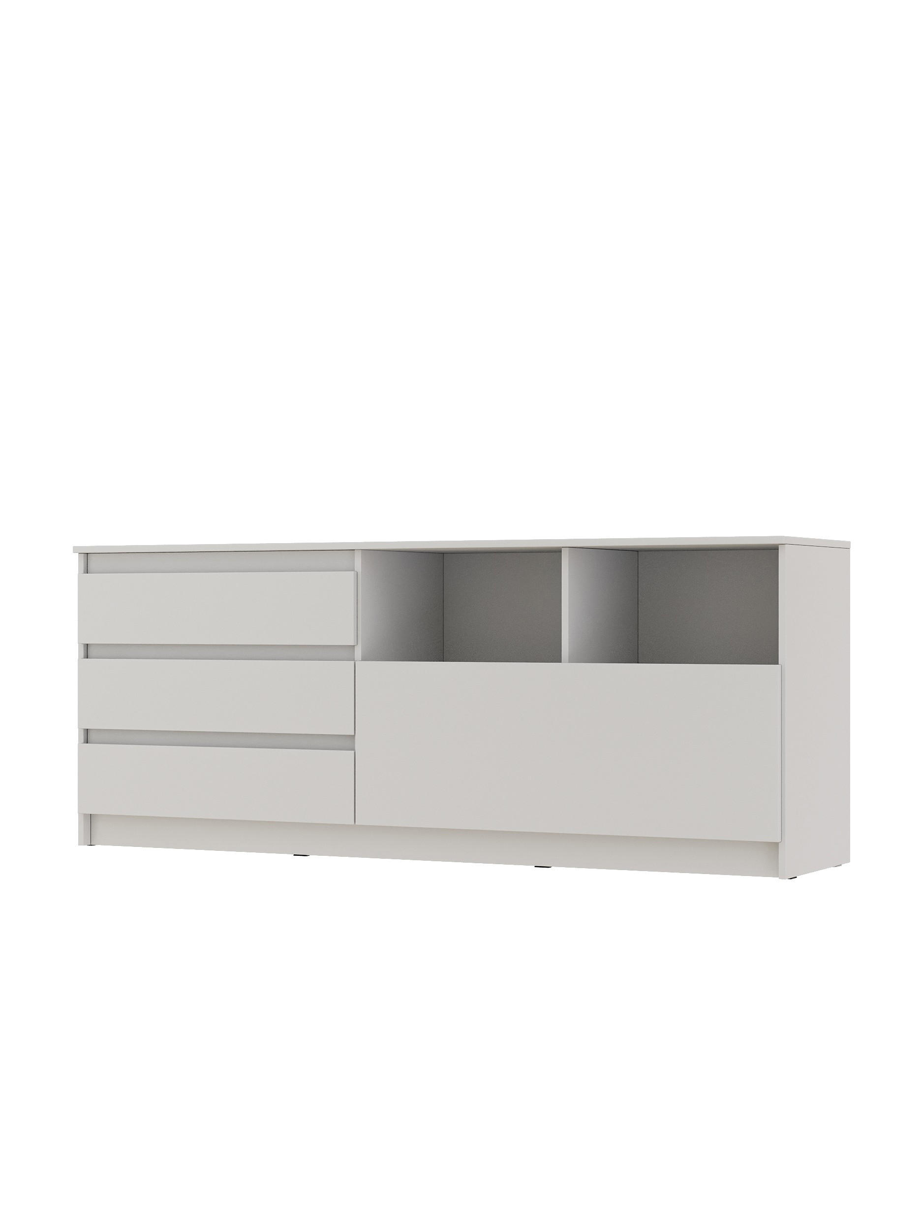 TV-LOWBOARD Weiß 175/70/43 - Weiß, Holzwerkstoff (175/70/43cm) - RAUMHIRSCH FURNITURE
