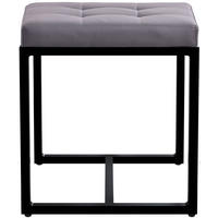 SITZHOCKER Elvion Kunstleder grau - Grau, Kunststoff (100/48/40cm) - TPFLiving