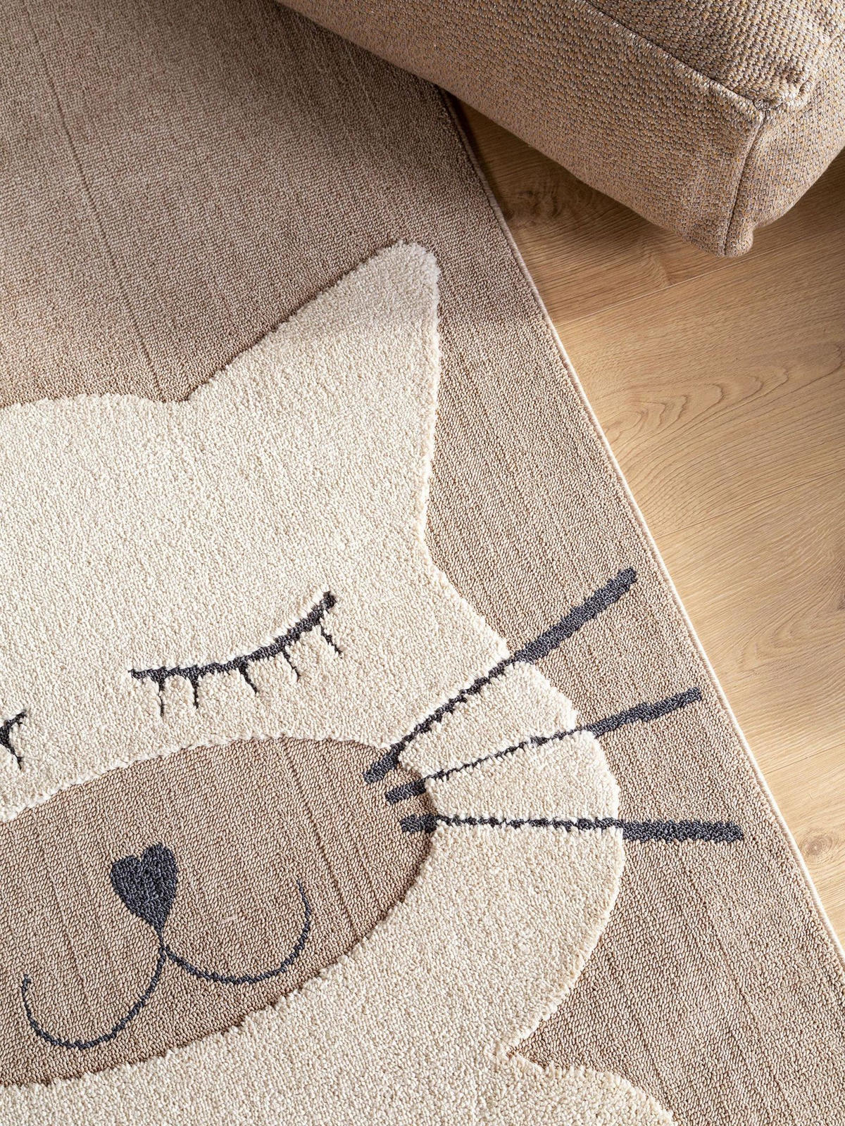KINDERTEPPICH Momo Beige 120x180 cm - Beige, Textil (120/1cm) - KUNSTLOFT