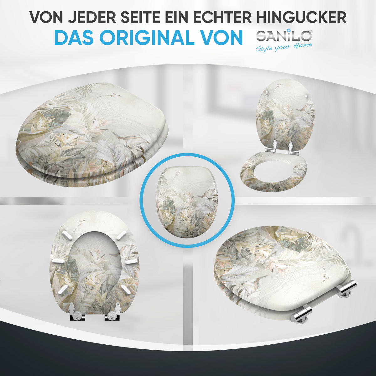 WC Sitz mit Absenkautomatik Hortus - Weiß, Holzwerkstoff (38/6/47cm) - Sanilo