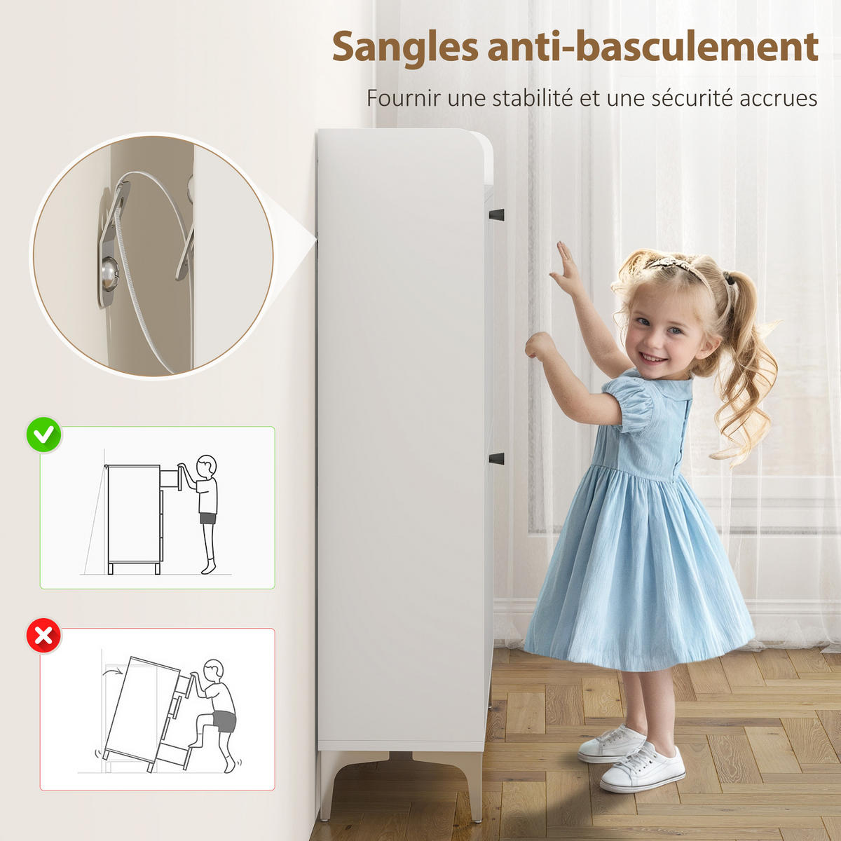 SCHUHSCHRANK DE-15059 2 Klapptüren mit verstellbaren Böden für 12-16 Paar Schuhe Weiß - Weiß, Holzwerkstoff (80/101/24cm) - ComfortXL