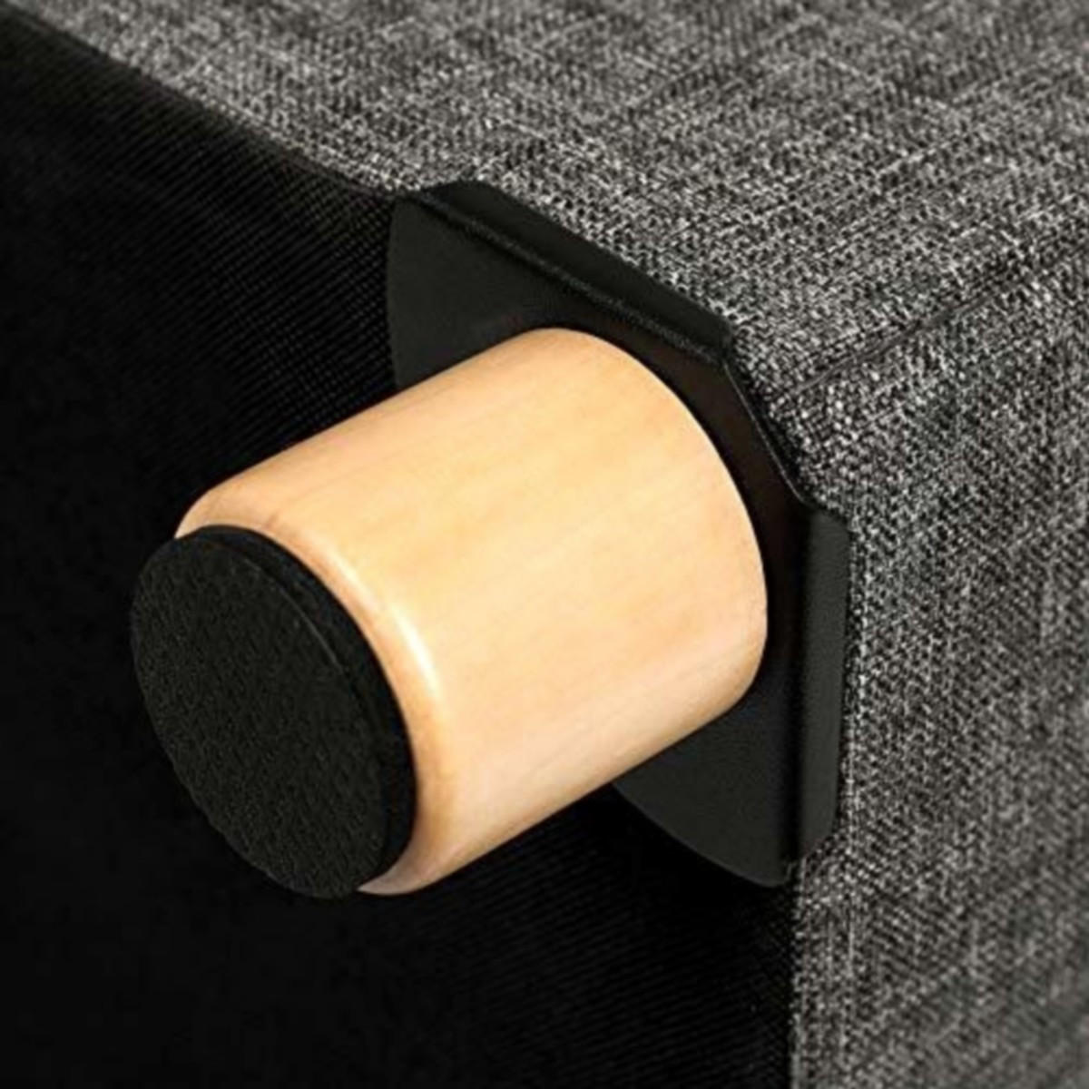 AUFBEWAHRUNGSHOCKER auf Beinen, faltbar L38 cm - Grau - Grau, Holzwerkstoff (38/38/40cm) - Calicosy