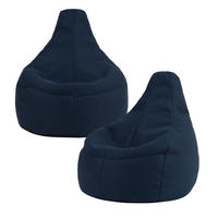 SITZSACK Dalton Gaming Techmesh 2er Set - Dunkelblau, Textil (90/33/84cm) - icon