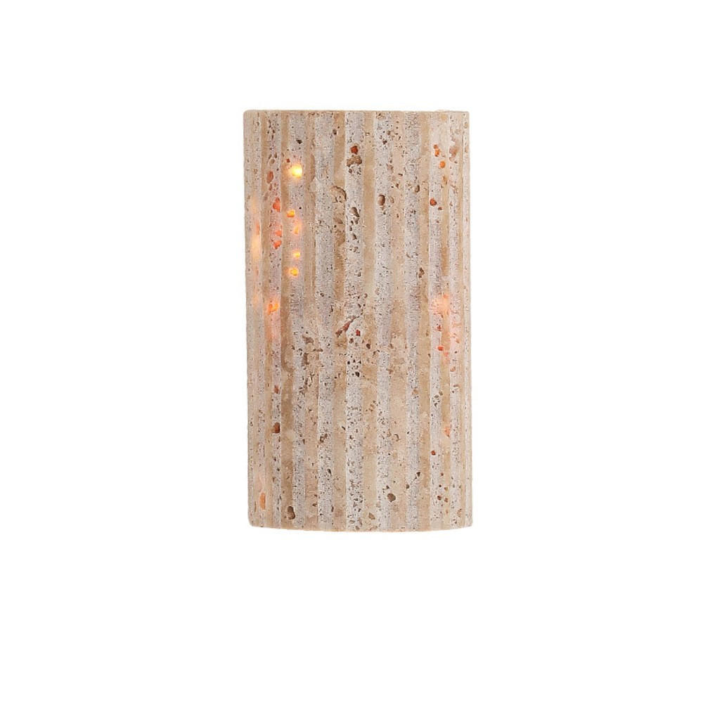 WANDLEUCHTE, 16,5 × 9 cm - Braun, Stein (9/9/16.5cm) - Weltevree