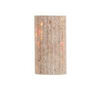WANDLEUCHTE, 16,5 × 9 cm - Braun, Stein (9/9/16.5cm) - Weltevree