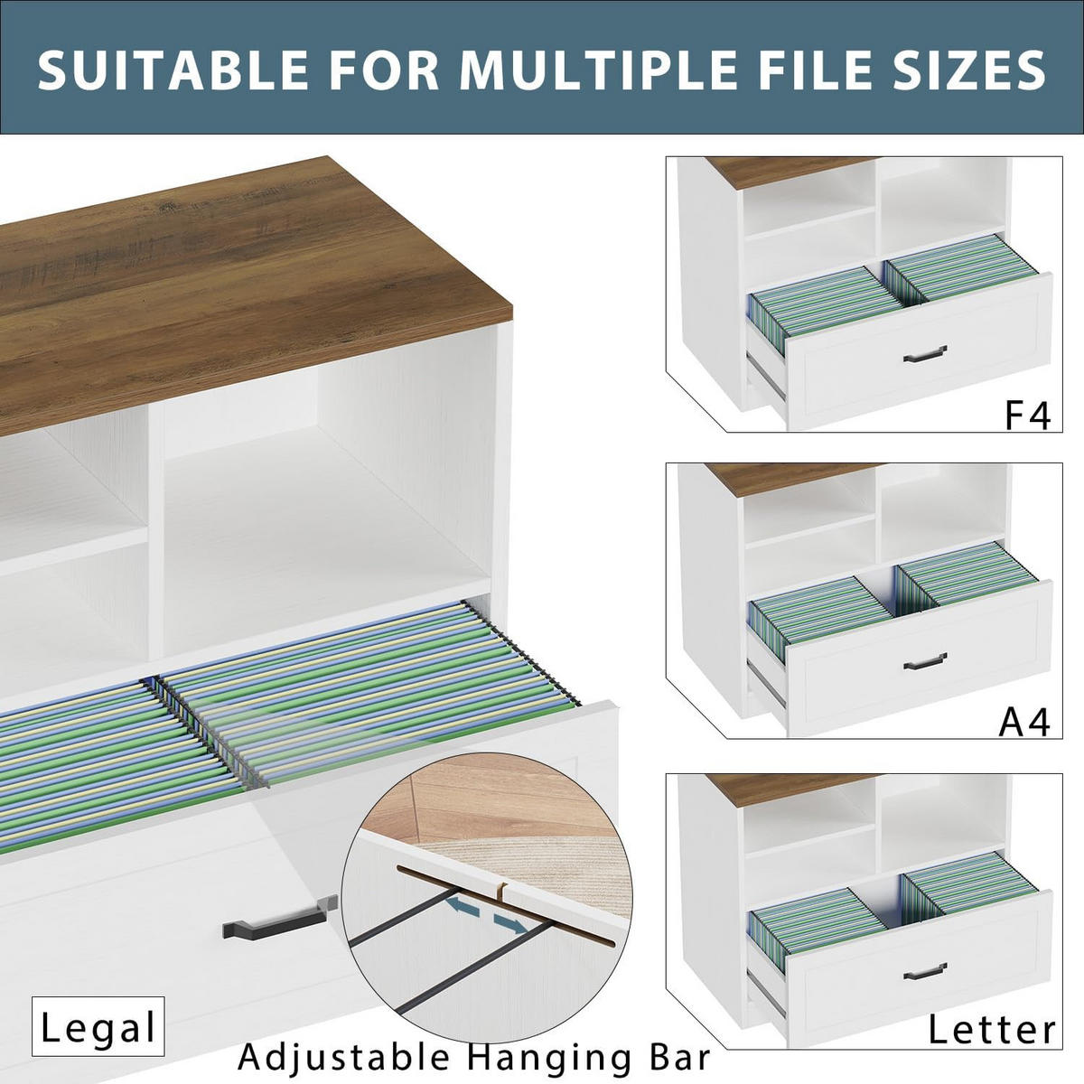 STAURAUMSCHRANK mit Schublade & Offenen Fächern INDUSTRIAL 83.8 x 40.0 x 72.5 cm - Weiß/Naturfarben, Holzwerkstoff/Metall (83.8/72.5/40cm) - Quality Elegance