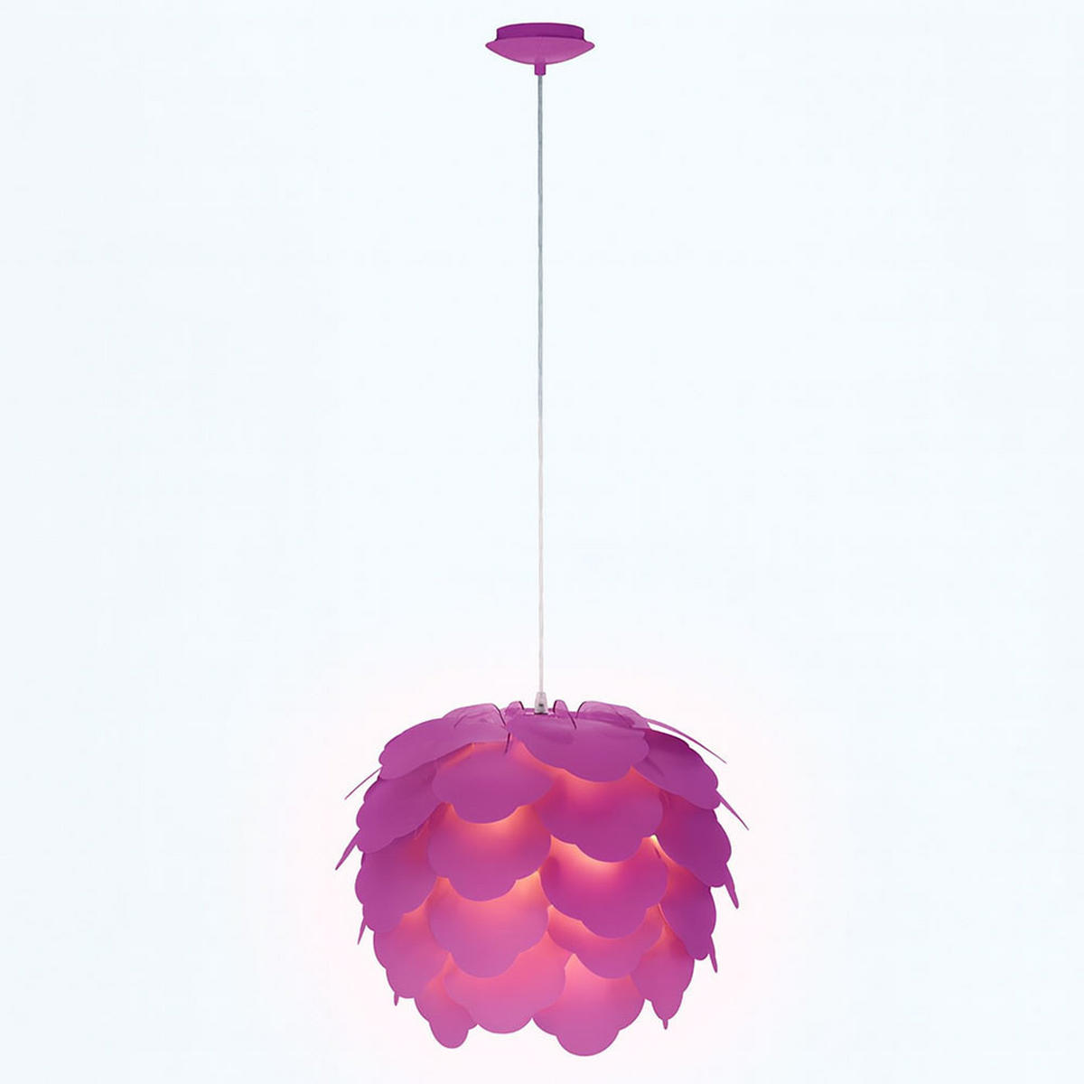 LED HÄNGELEUCHTE FILETTA Rosa Kunststoff - Rosa, Metall (42/42/110cm)