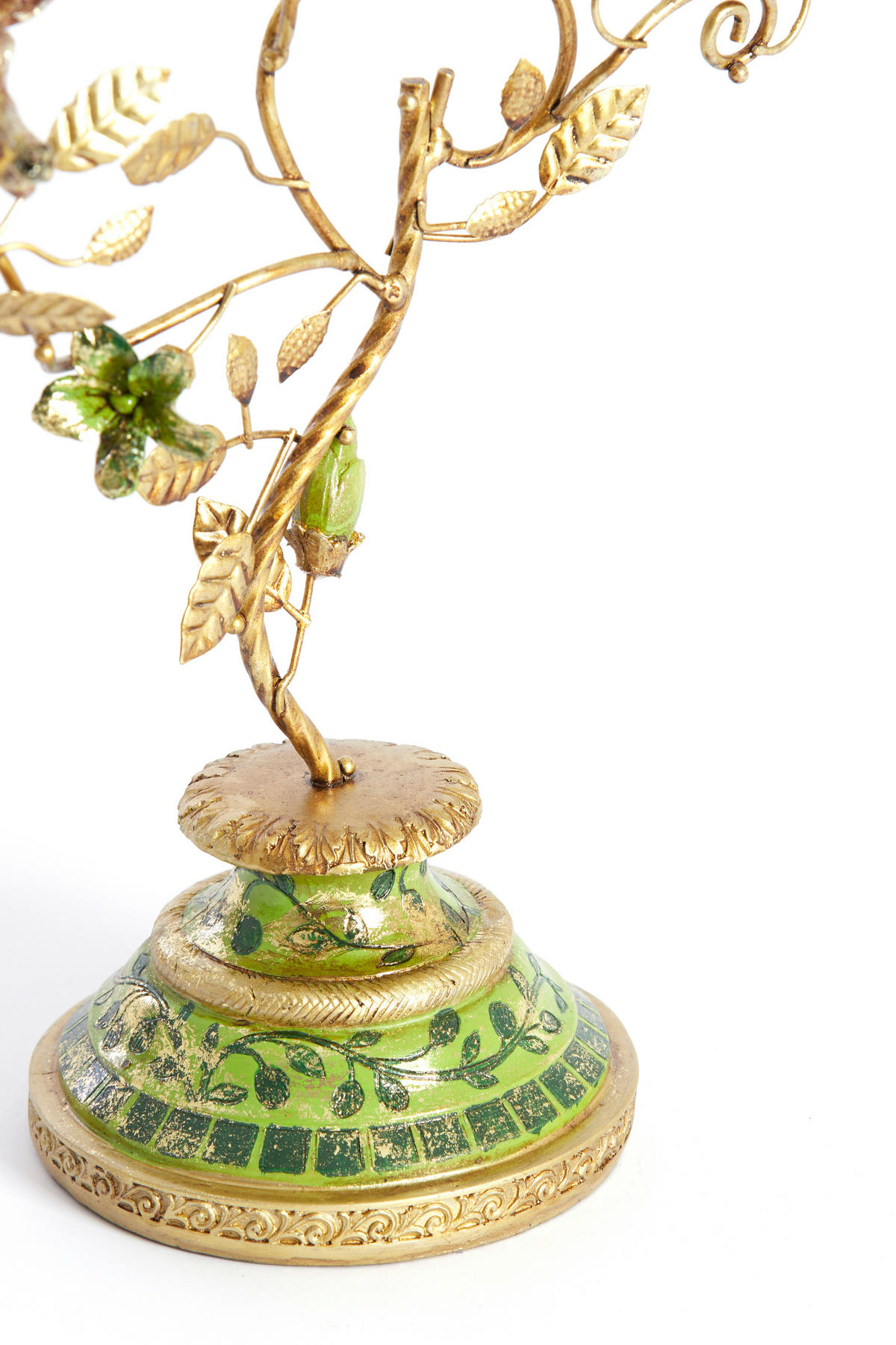 KERZENHALTER Soryn Grün 29.5/12.5/44 cm - Grün, Metall (12.5/44/29.5cm) - Light & Living