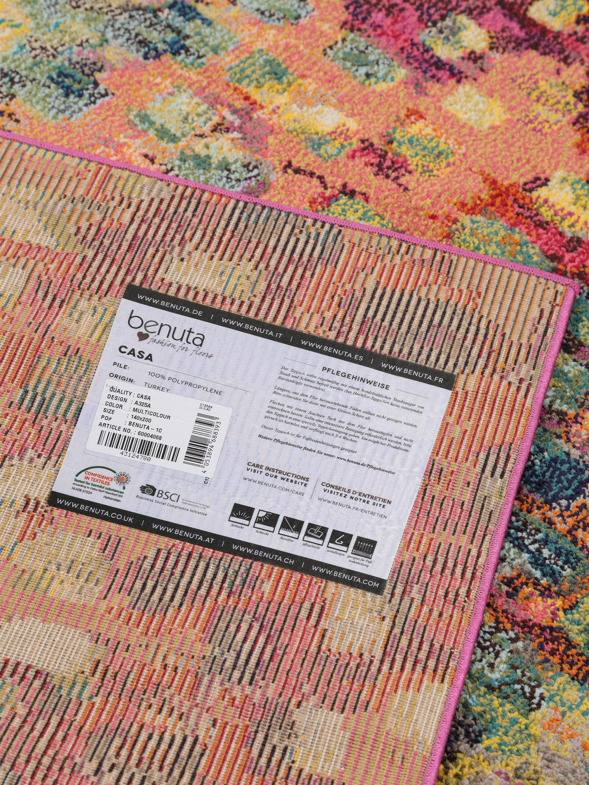 TEPPICH Casa Multicolor 200x290 cm - Multicolor, Textil (200/290cm) - benuta Nest
