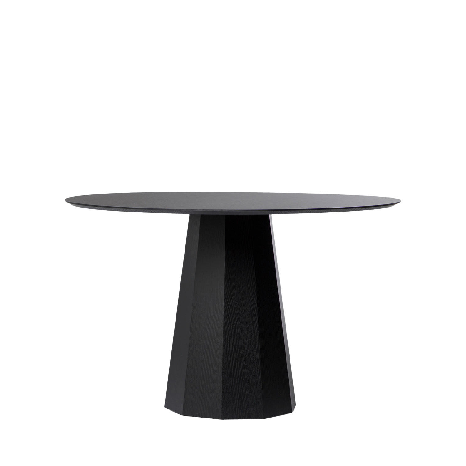 ESSTISCH Olivier Schwarz 120 cm x 76 cm - Schwarz, Holzwerkstoff (120/120/76cm) - Klast Home