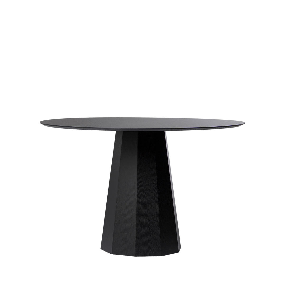 ESSTISCH Olivier Schwarz 120 cm x 76 cm - Schwarz, Holzwerkstoff (120/120/76cm) - Klast Home