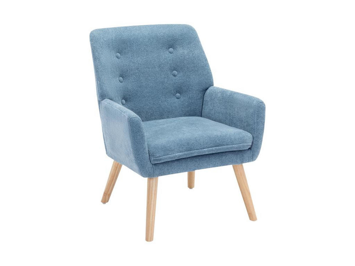 SESSEL - Stoff - Blau - SERINO - Blau, Textil (68/79/65cm) - Vente-Unique