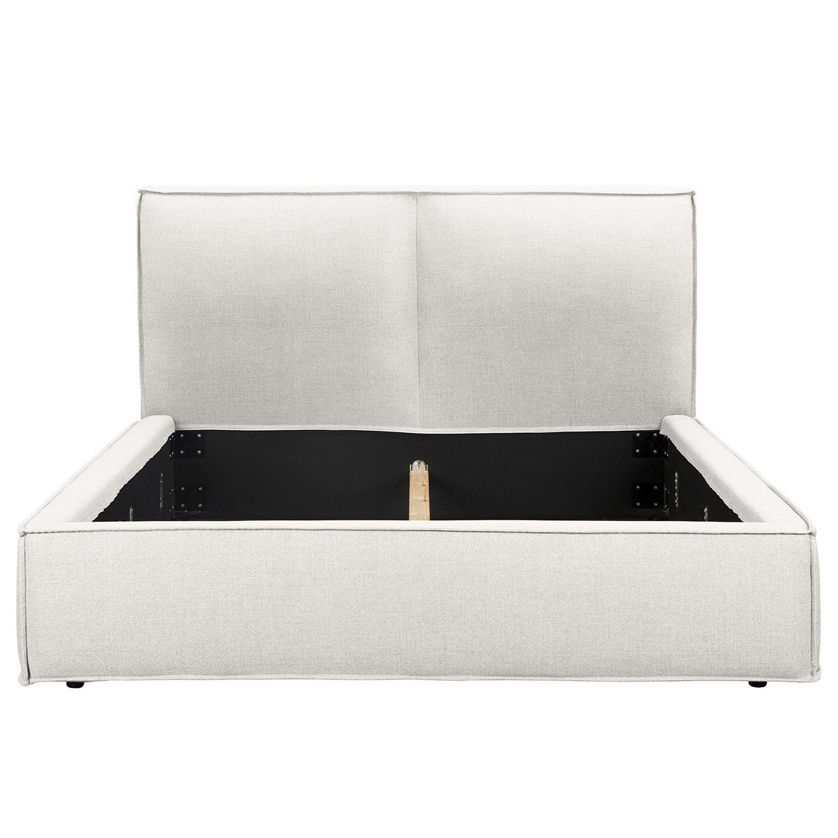 POLSTERBETT - Weiß, Textil (180/200cm) - home24