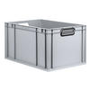 EUROBOX NextGen Color 32x40x60 cm 65 Liter Griffe schwarz offen, Grau - Schwarz/Grau, Kunststoff (40/32/60cm) - PROREGAL