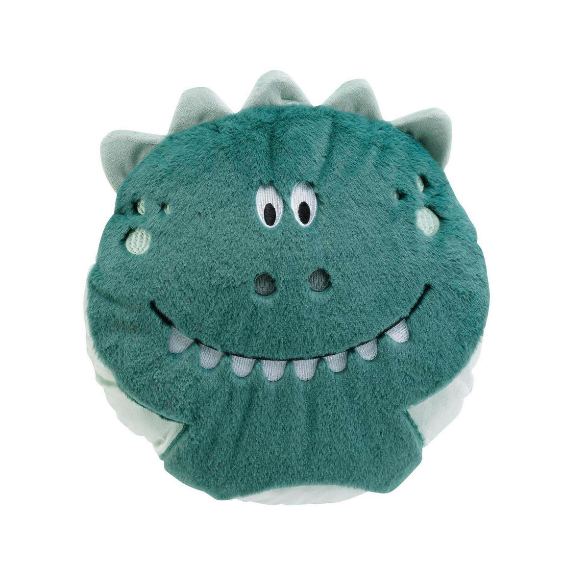 KISSEN Dinosaurier Ø 40 cm - Grün, Textil (40/40cm) - Douceur d´intérieur