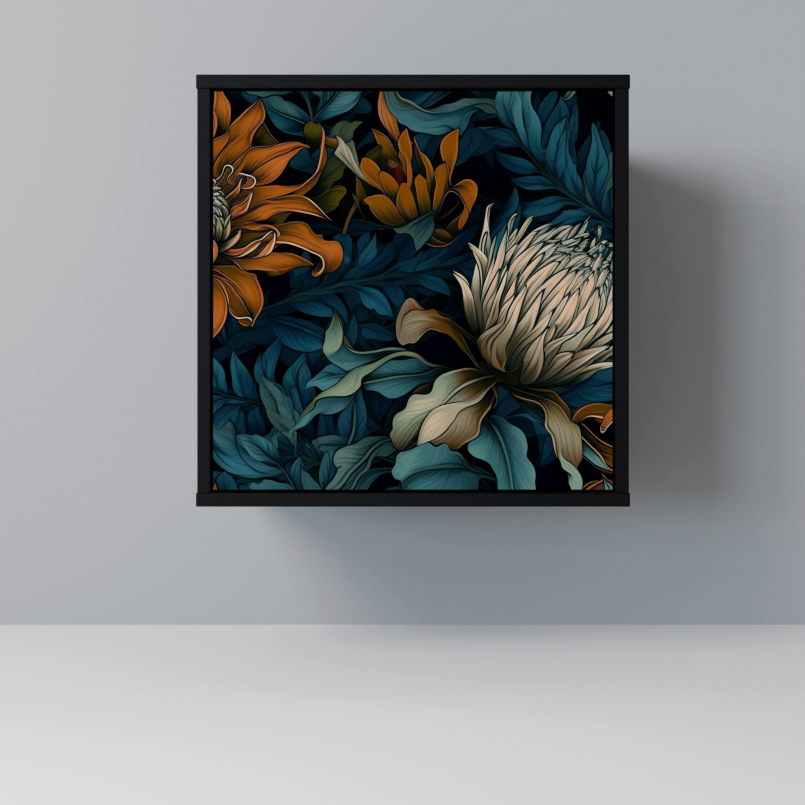 SpaceRebels Sideboard Schwarz 57.5x57.5x42 cm