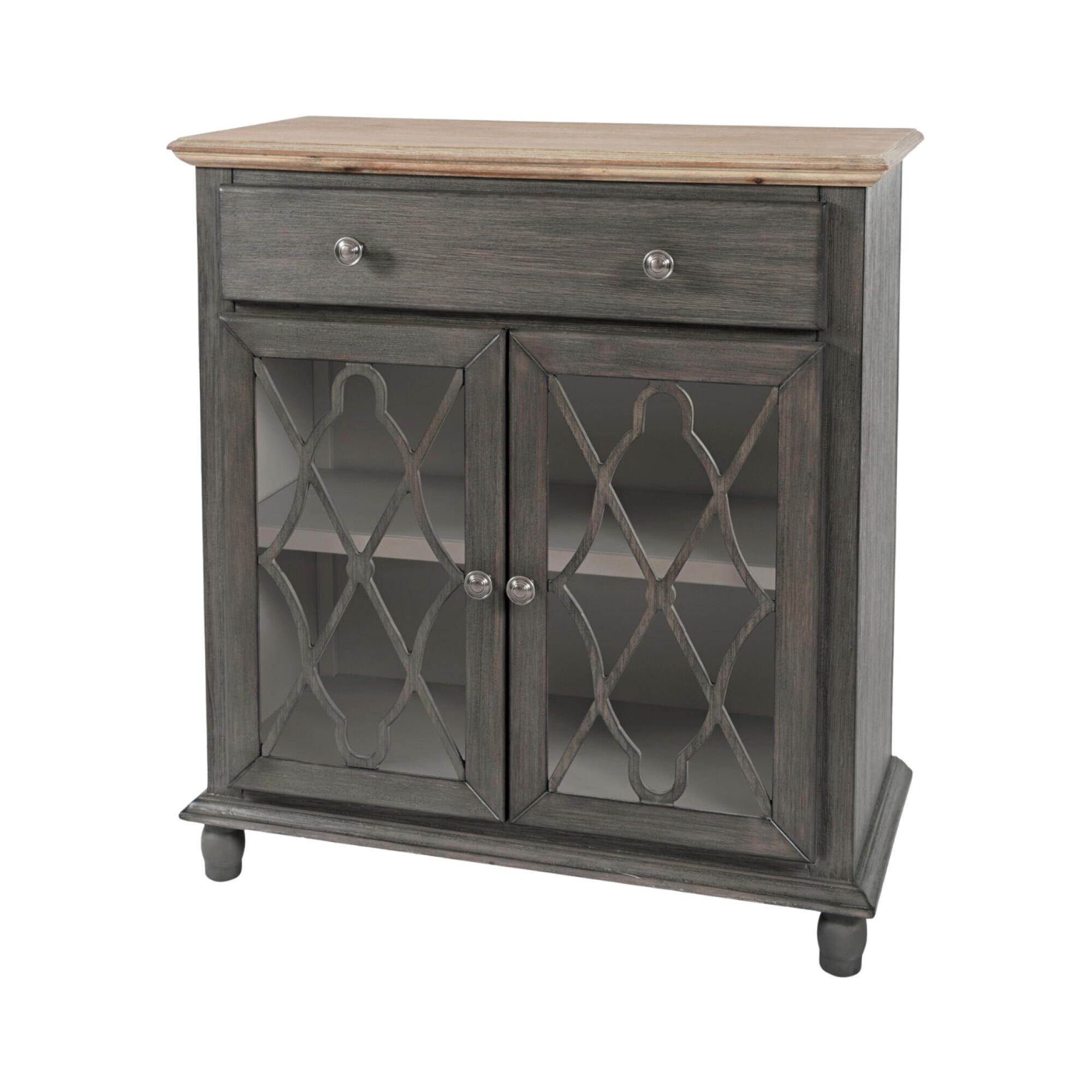SIDEBOARD AVOLA Grau 79x38x86 cm - Grau, Holz (79/86/38cm) - FURNLUX