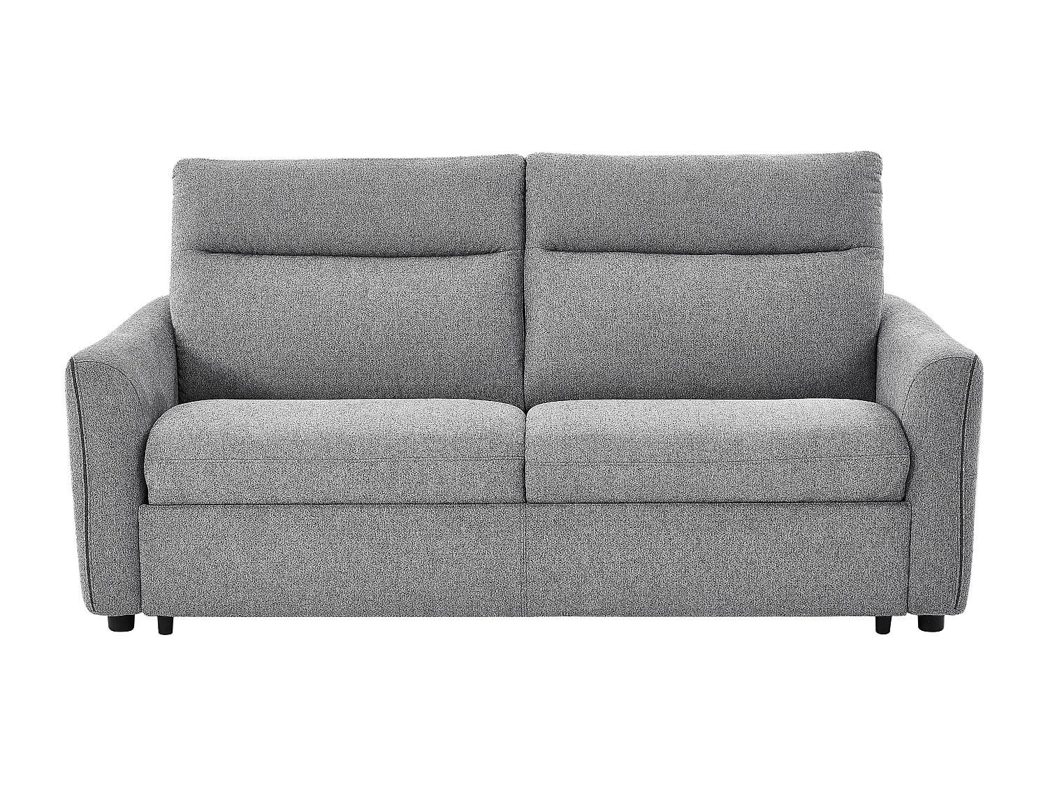 SCHLAFSOFA - 3 Personen - Stoff - Grau - - Grau, Textil (193/99/99cm) - Vente-Unique