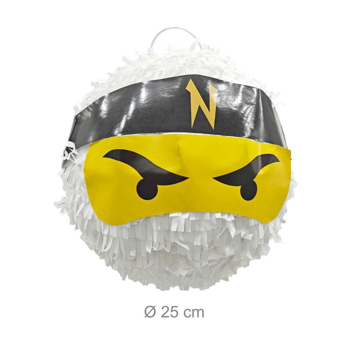 PINATA - Multicolor, Papier/Wellpappe (25/25/25cm) - Relaxdays