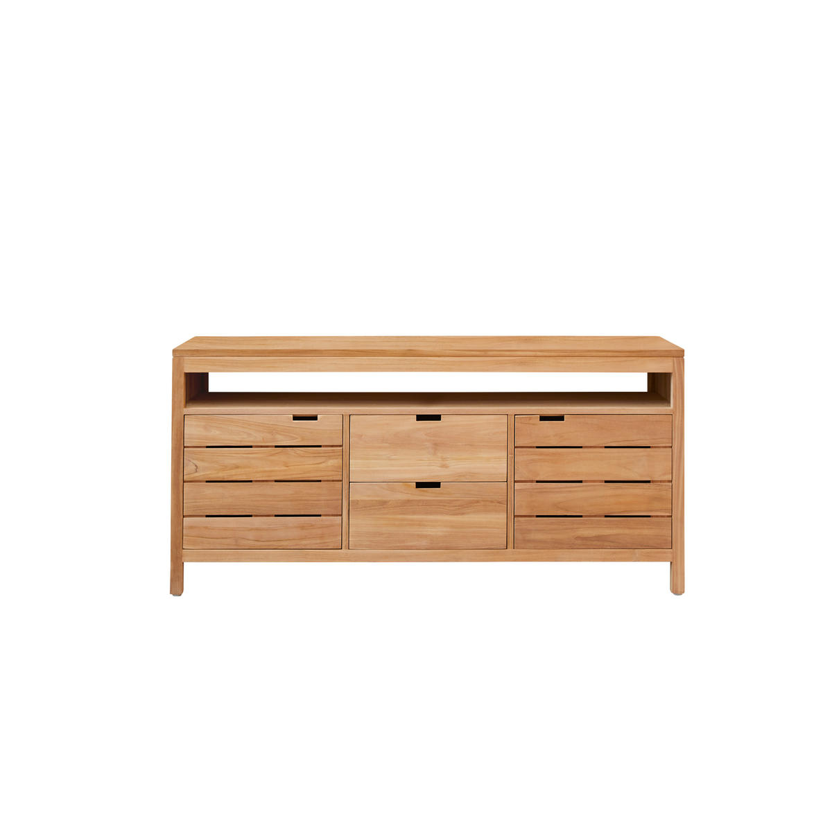 WASCHTISCHUNTERSCHRANK Serena Natur aus Teak - Naturfarben, Holz (165/78/55cm) - Tikamoon