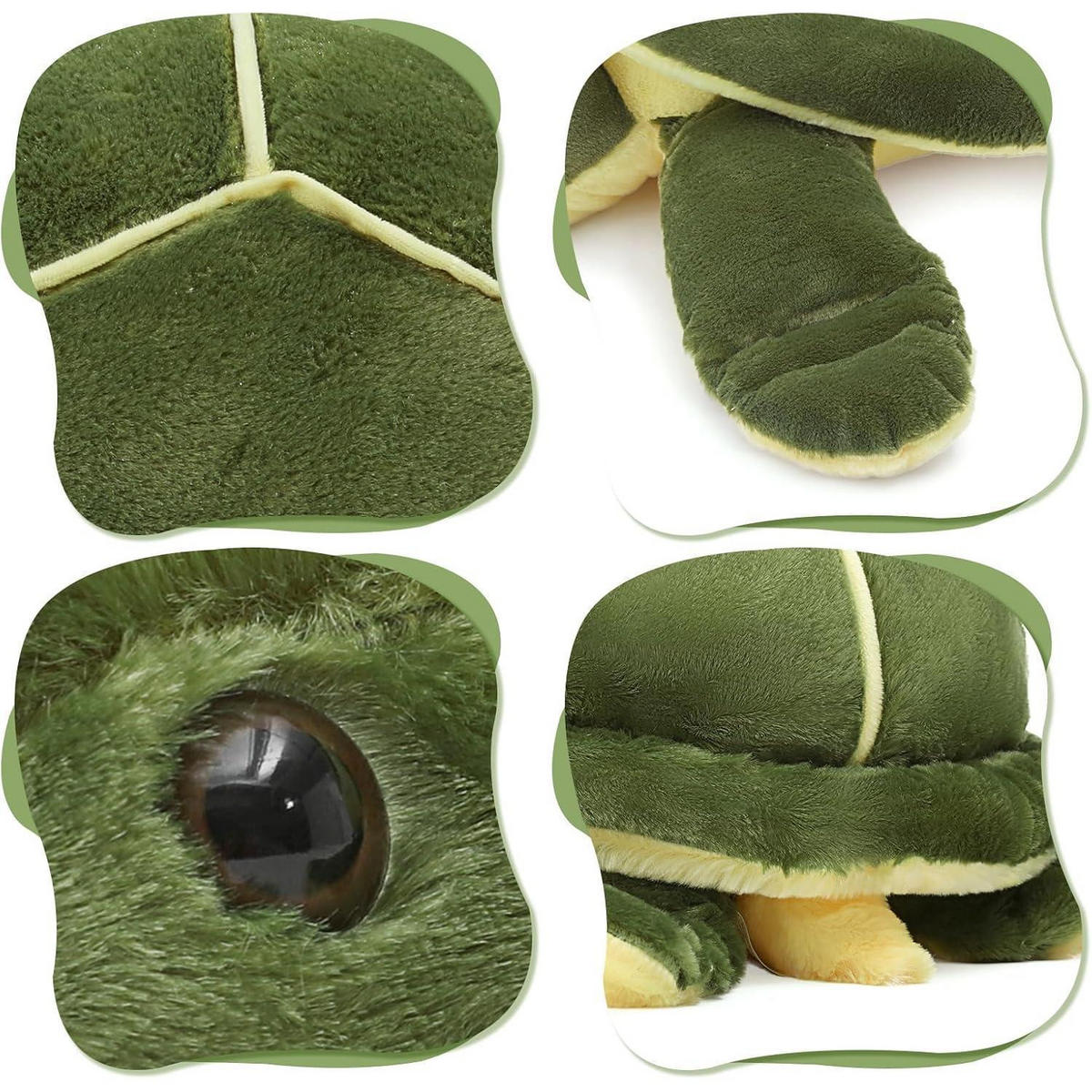 STOFFTIER Schildkröte 85 cm Grün - Grün, Textil (80/80cm)