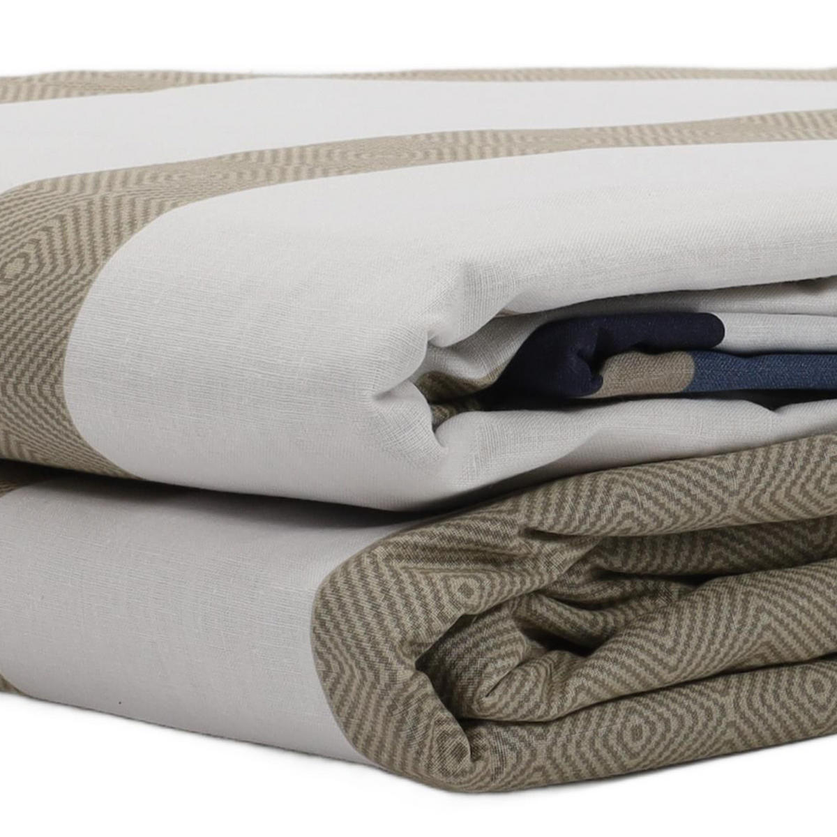 BETTWÄSCHE-SET Baumwolle Nutica 240/220 cm - Multicolor, Naturmaterialien (220/240cm)
