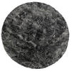LUXUS SUPER SOFT FELLTEPPICH ASPEN RUND MELIERT - Anthrazit, Textil (120/120cm) - Pergamon