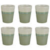 LATTE MACCHIATO GLAS (6er-Set) Artisan 320 ml - Grün, Keramik (0.32L) - Butlers