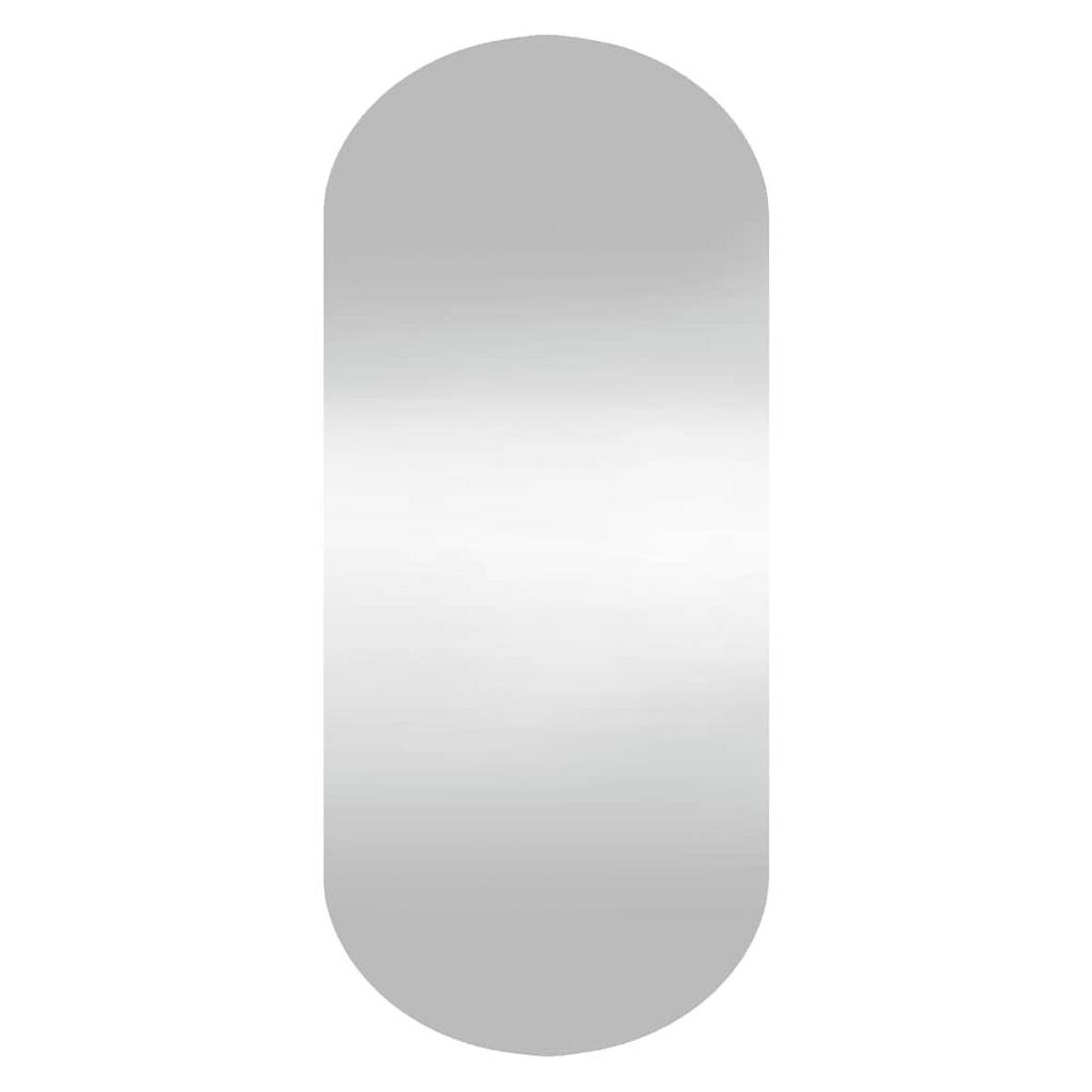 WANDSPIEGEL 35x80 cm Glas Oval - Silberfarben, Glas (35/80/4cm) - furnicato