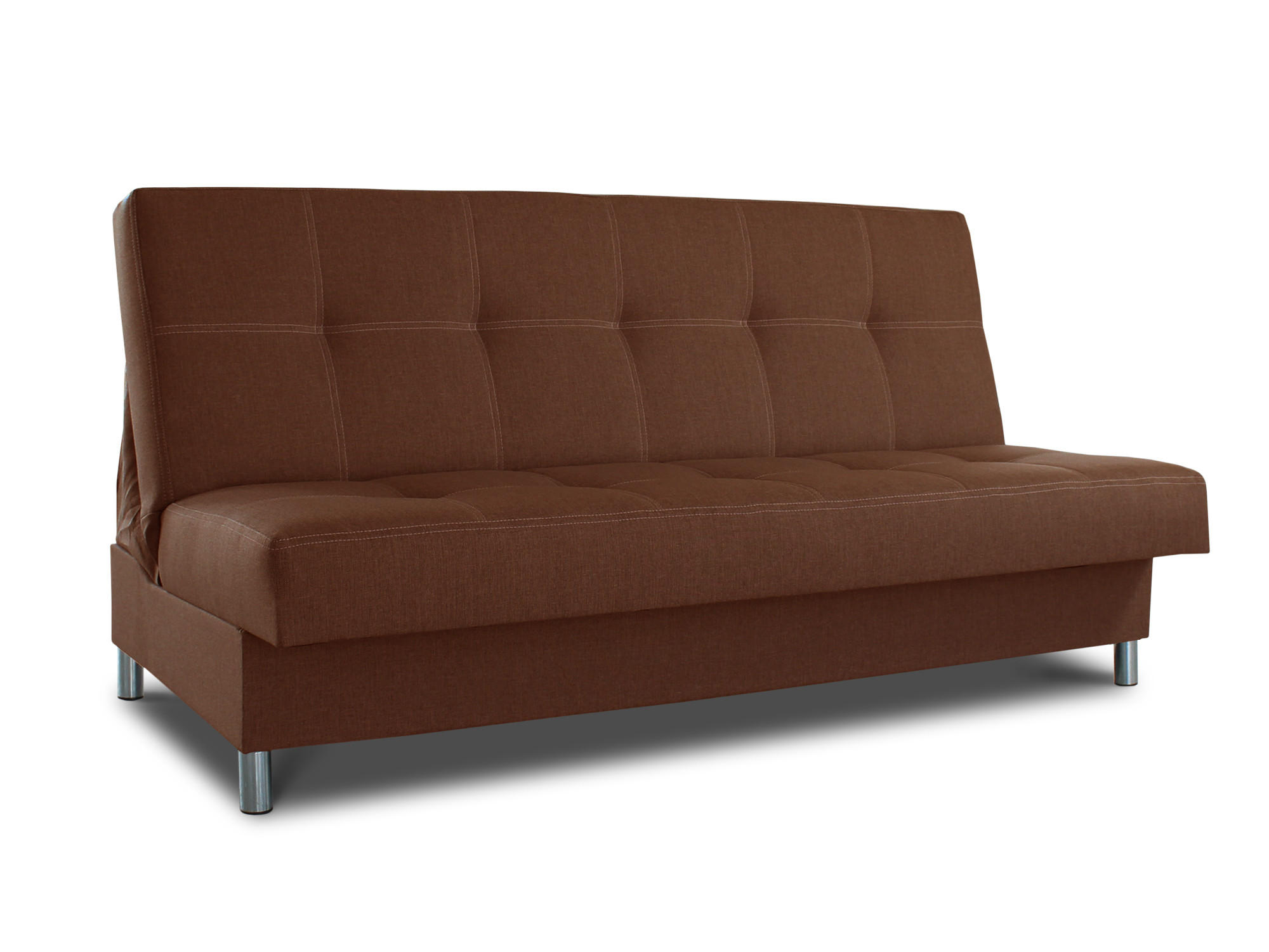 SCHLAFSOFA Bella - Silberfarben/Braun, Holz/Kunststoff (187/94/90cm)