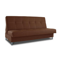 SCHLAFSOFA Bella - Silberfarben/Braun, Holz/Kunststoff (187/94/90cm)