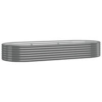 HOCHBEET Verzinkter Stahl 249x100x36 cm Grau - Grau, Metall (249/36/100cm)