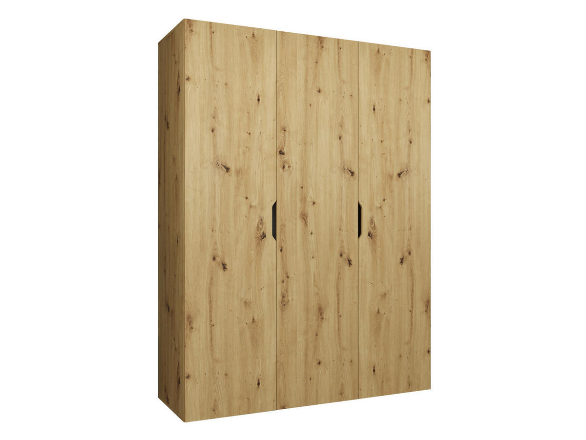 DREHTÜRENSCHRANK Malaga 150 - Eiche Artisan, Holzwerkstoff (150/202/52cm) - MIRJAN24
