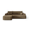 ECKSOFA mit Schlaffunktion FIGO Curio 20 Links - Braun, Textil (250/150cm) - Bedante
