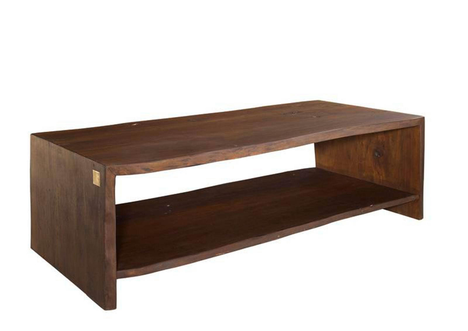 COUCHTISCH Akazie 150x70x45 braun lackiert PURE ACACIA #009 - Braun, Holz (150/70/45cm) - Massivmoebel24