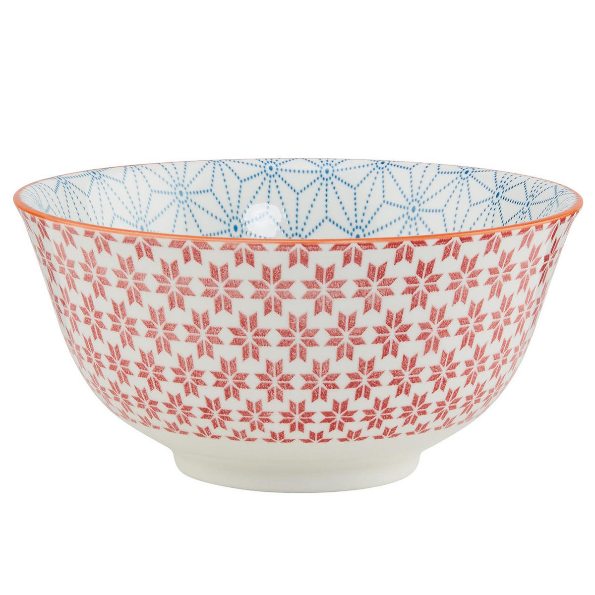 SCHALEN 6er-Set Ornaments 520 ml - Orange, Keramik (15/15/7cm) - BUTLERS