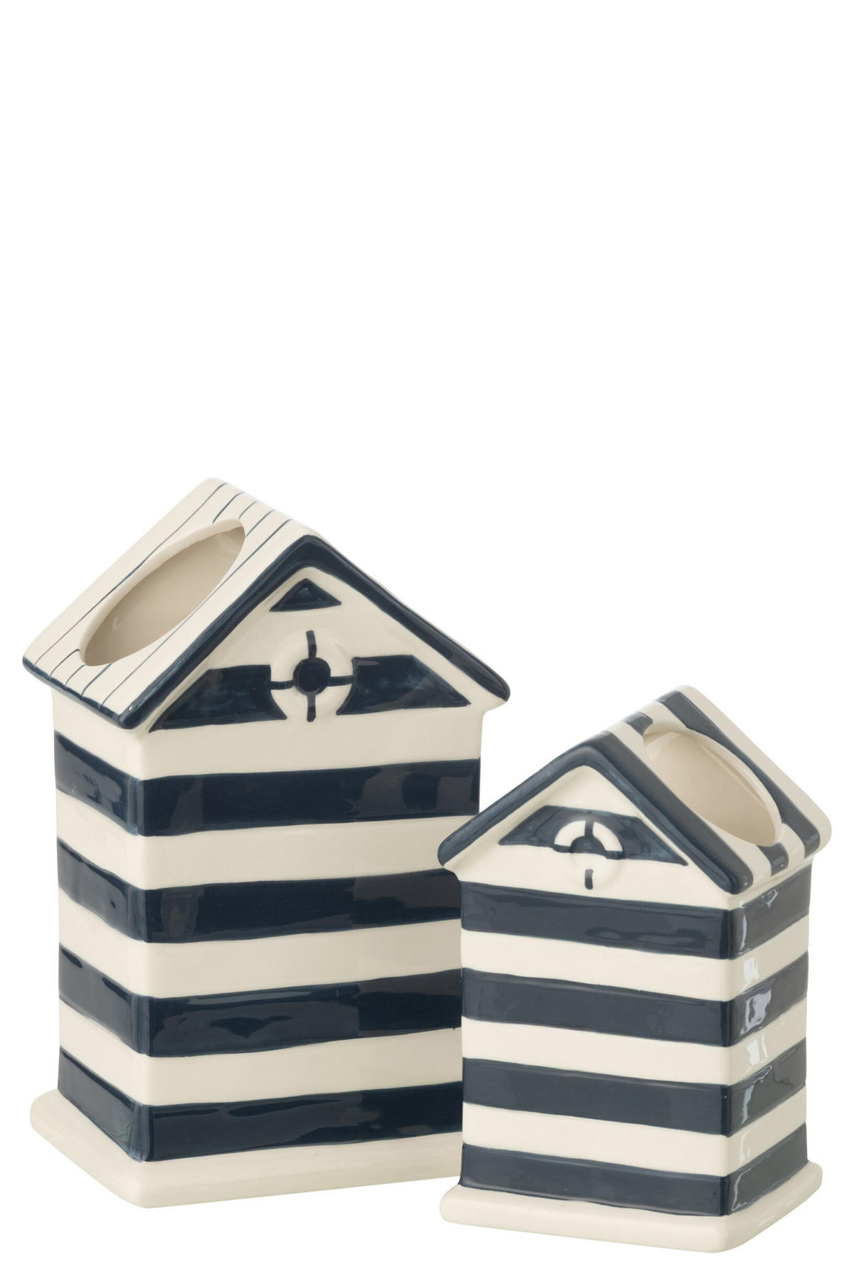 BLUMENTOPF BEACH HOUSE - Blau, Keramik (10/20.5cm) - J-Line