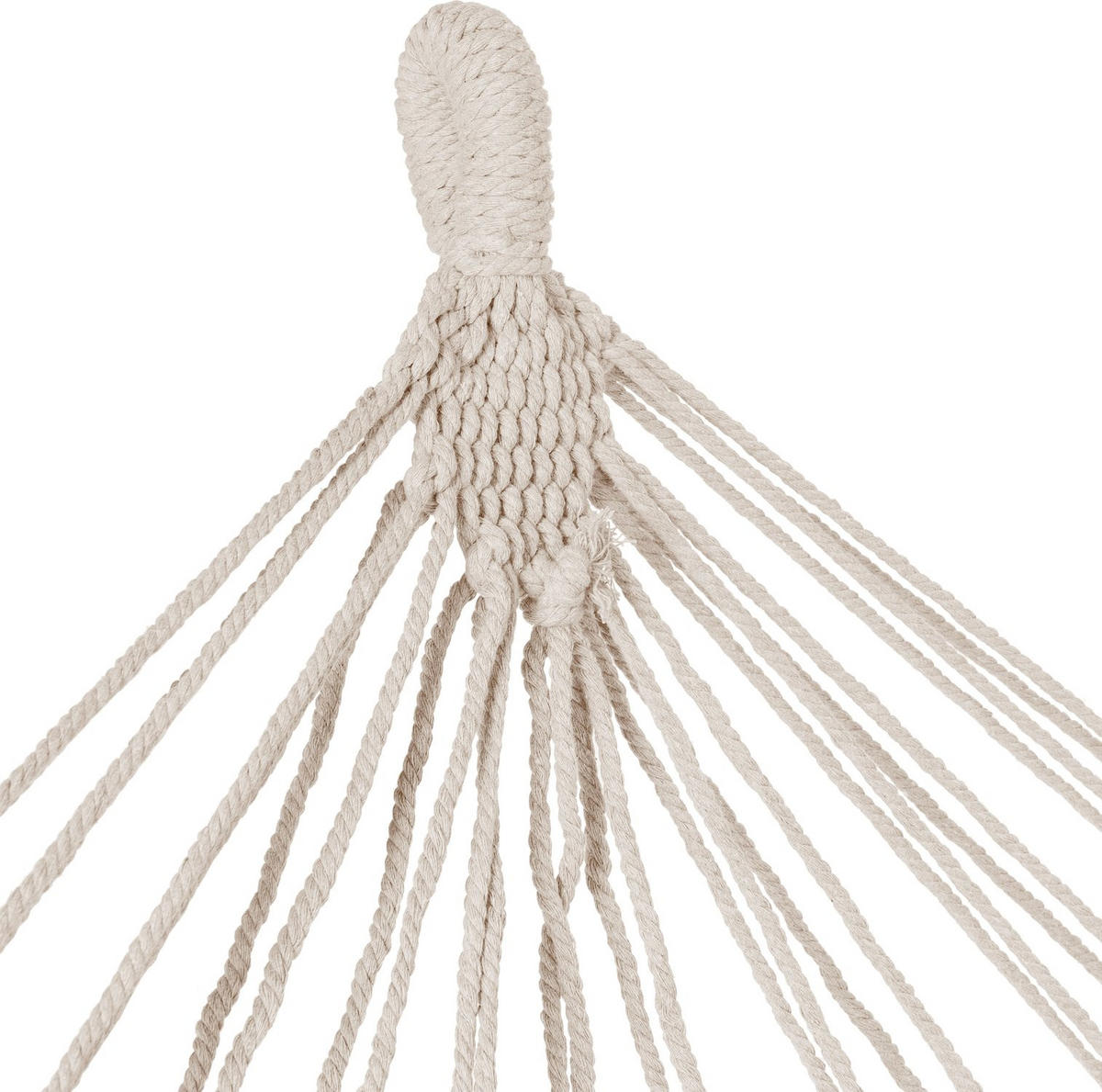 HÄNGEMATTE mit 2 Kissen, 200/150 cm, bis 220 kg, für 2 Personen - Beige, Textil (200/1/150cm) - Outtec