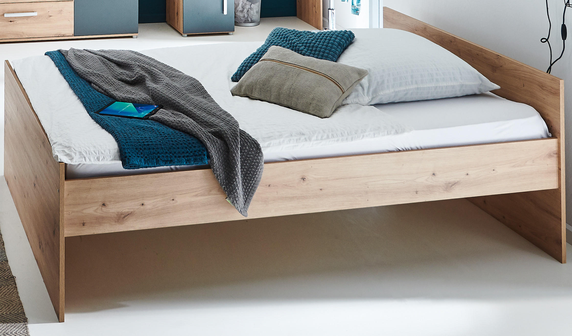 JUGENDBETT Alessio 120 x 200 cm - Eiche Artisan, Holzwerkstoff (120/200cm) - arthur berndt