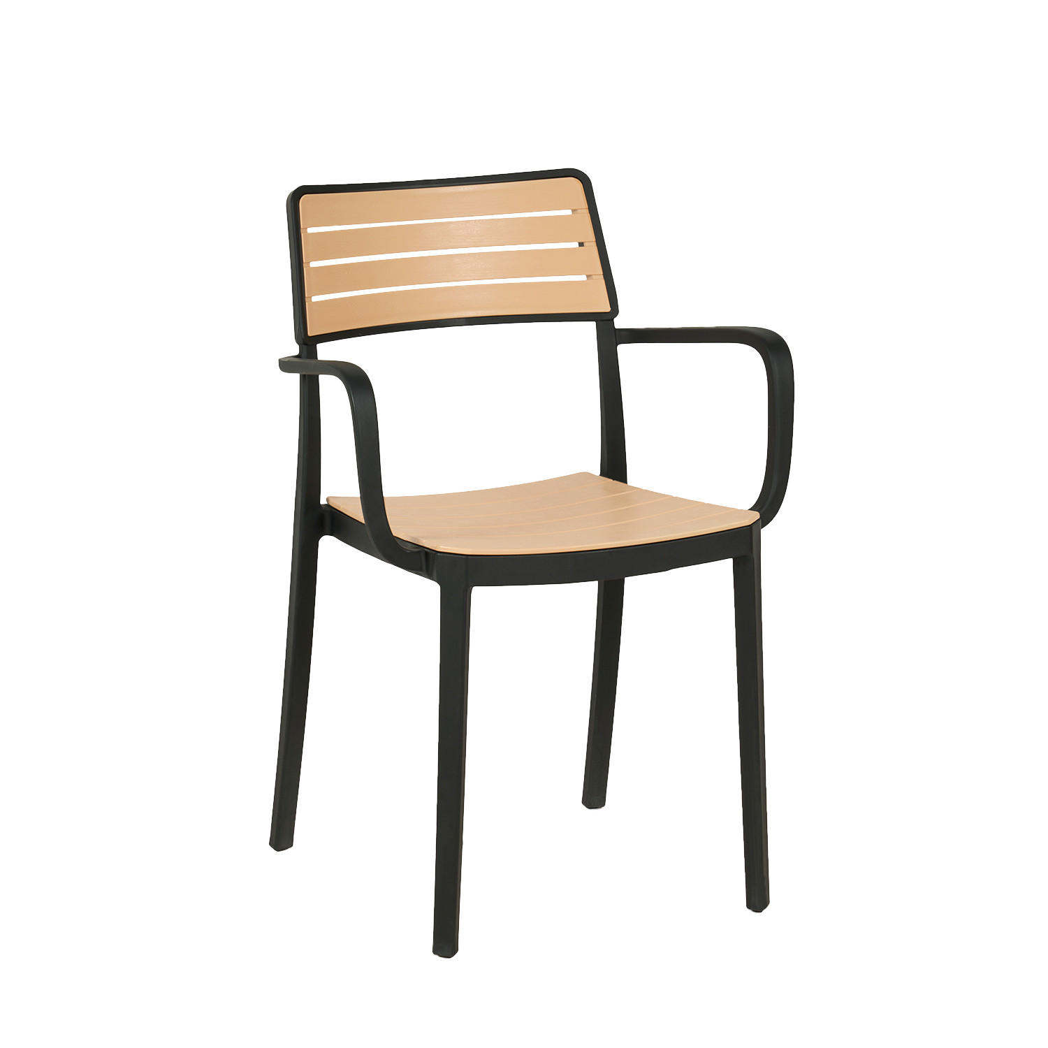 STUHL FÜR DRAUSSEN Hilda Zweifarbig 54 cm x 80 cm - Multicolor, Kunststoff (54/80/54cm)