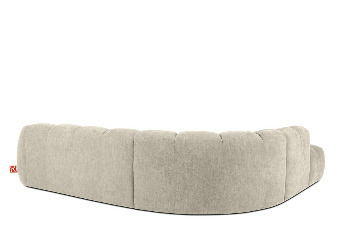 ECKSOFA LINKS FLAVA, Ecru - Ecru, Holz/Holzwerkstoff (310/274cm) - KONSIMO®