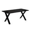 ESSTISCH 160x90x75 cm - Schwarz Hochglanz / Schwarz- KLYN X - Schwarz Hochglanz, Holzwerkstoff (160/90/75cm) - ALTDECOR