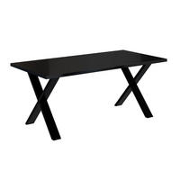 ESSTISCH 160x90x75 cm - Schwarz Hochglanz / Schwarz- KLYN X - Schwarz Hochglanz, Holzwerkstoff (160/90/75cm) - ALTDECOR