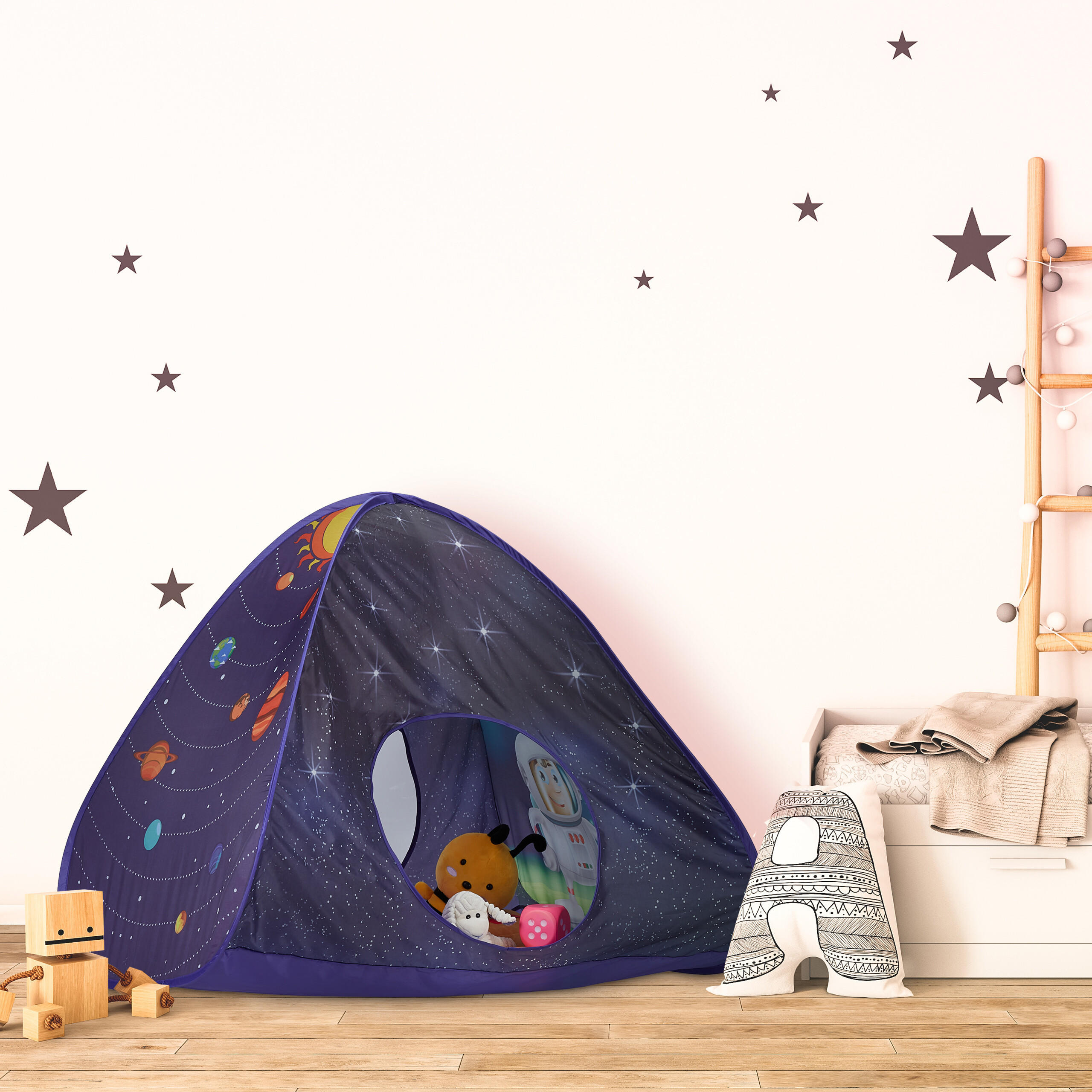 SPIELZELT - Multicolor, Textil/Metall (170/90/100cm) - Relaxdays