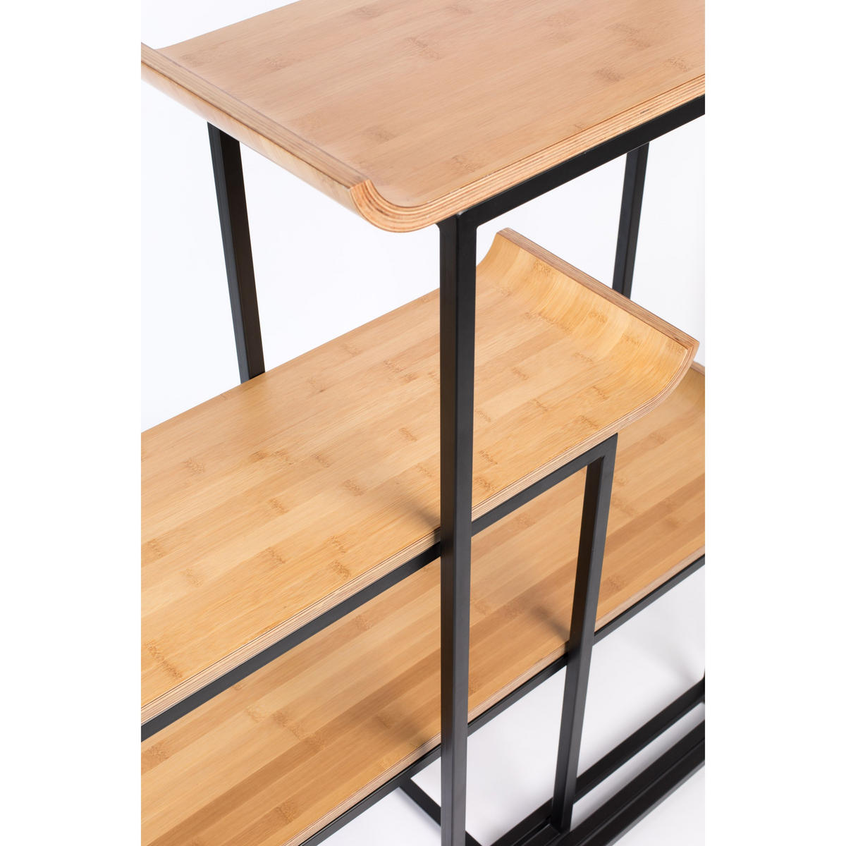 STANDREGAL Flodka Metall/ Holz - Schwarz, Holz (200/147.5/375cm) - Zuiver