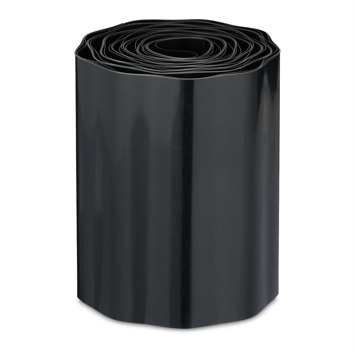 RASENKANTE 9m - Schwarz, Kunststoff (900/20/0.1cm) - Relaxdays