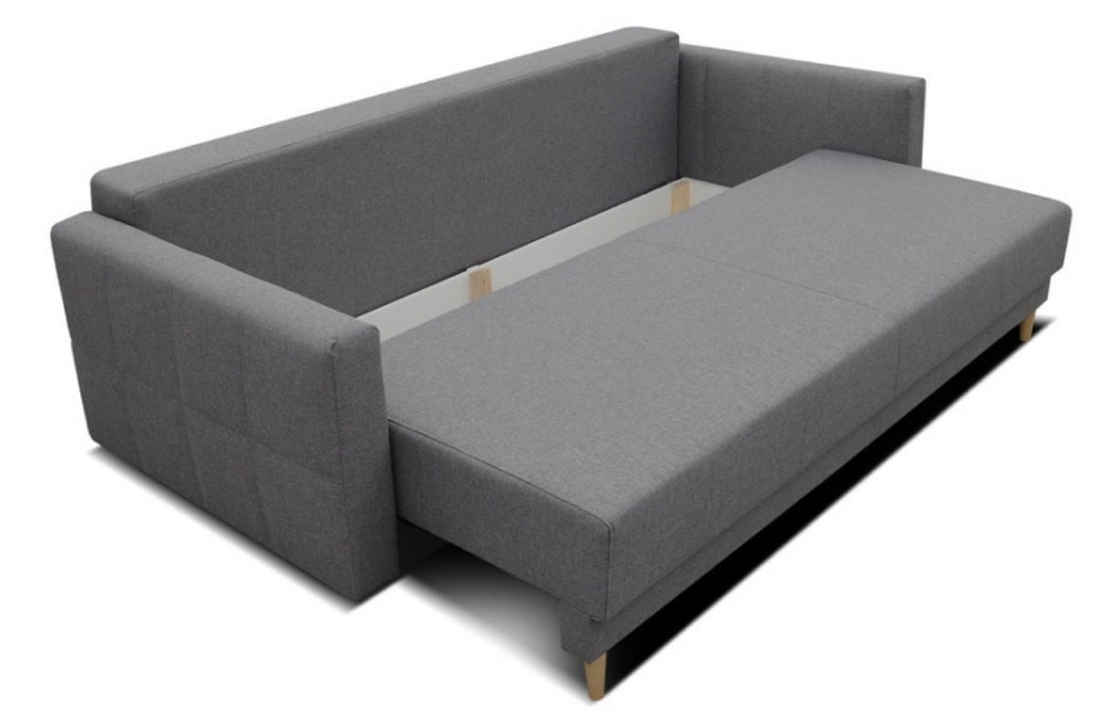 SOFA Grafit LEMA Ausziehbar - Graphitfarben, Textil (216/85/91cm) - Sepro Meble
