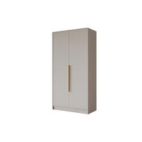 KLEIDERSCHRANK - PORTO - 102 - Kaschmir - Kaschmir/Goldfarben, Holzwerkstoff (102/200/51cm) - ALTDECOR